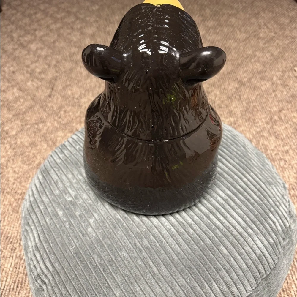 Demdaco Bearfoots Bear CERAMIC  COOKIE JAR New Without Box. - Picture 2 of 5